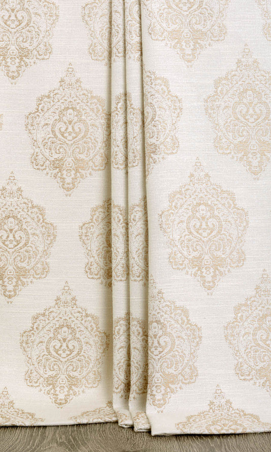 Custom Length Home Décor Fabric Sample (Off White/ Pale Beige)