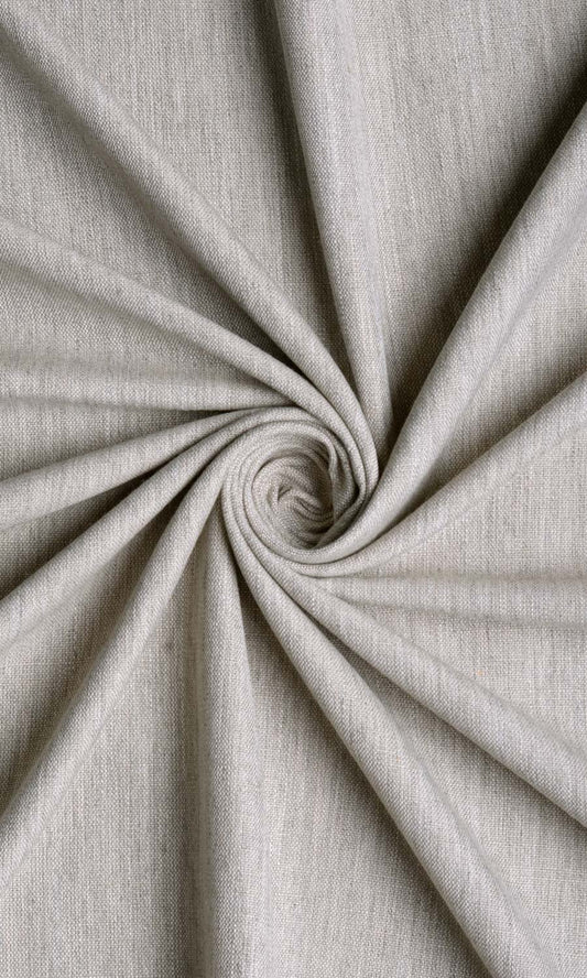 Plain Linen Texture Home Décor Fabric By the Metre (Pale Grey)