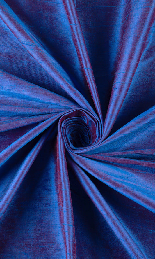 Pure Silk Home Décor Fabric Sample (Blue)