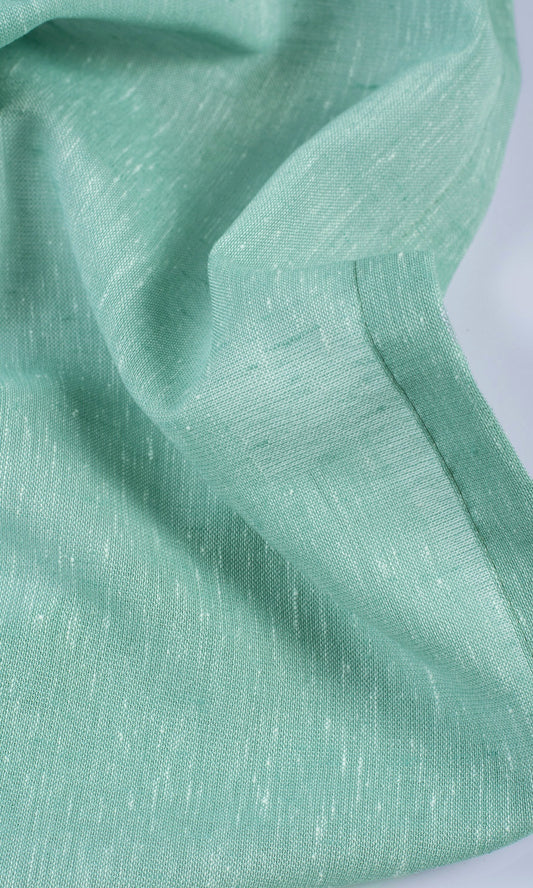 Plain Sheer Home Décor Fabric By the Metre (Cyan Green)