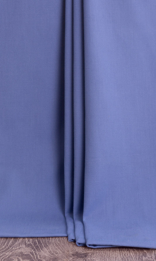 Cotton Blend Custom Size Window Roman Blinds (Blue)