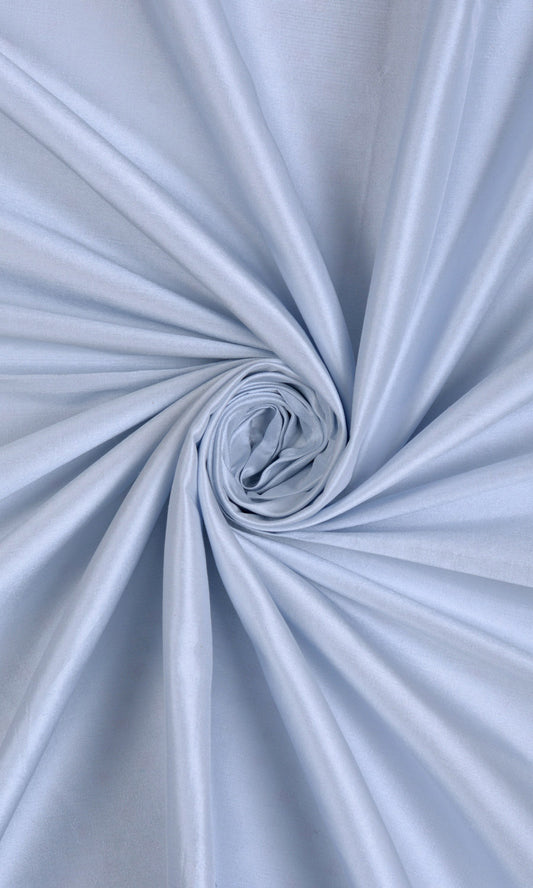 Shantung Silk Custom Home Décor Fabric By the Metre (Ice Blue)
