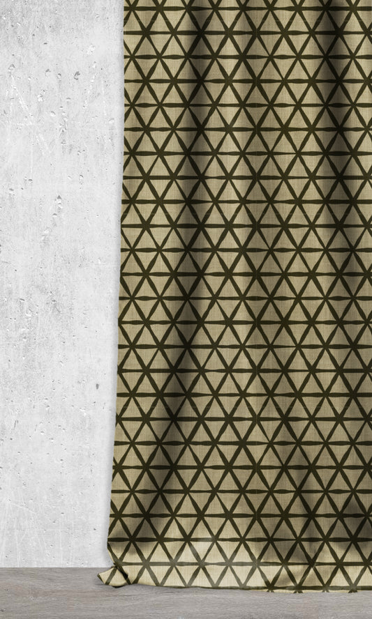 Geometrical Print Shades (Black/ Khaki Brown)