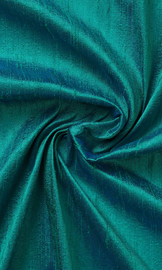 Dupioni Silk Home Décor Fabric Sample (Aqua Blue)