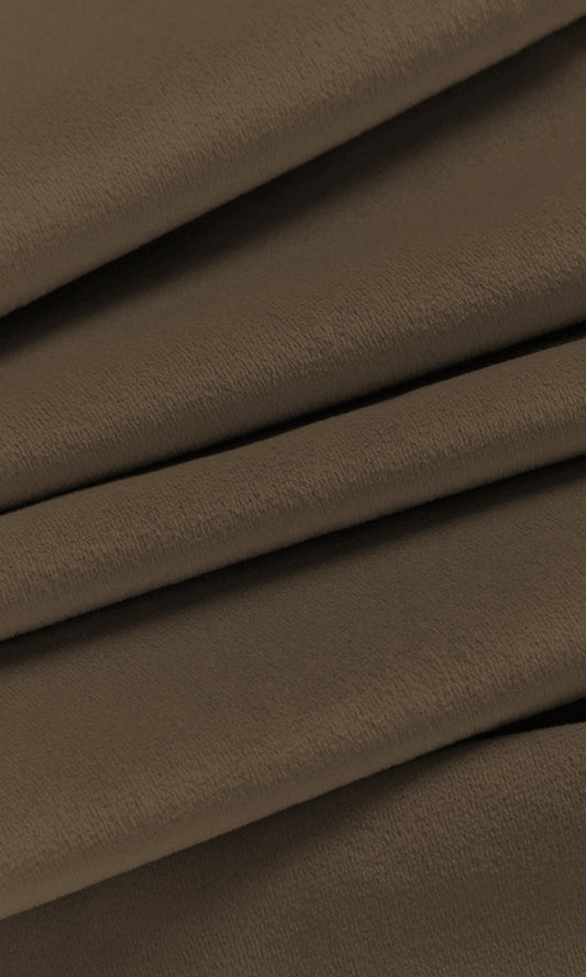 Velvet Home Décor Fabric Sample (Coffee Brown)