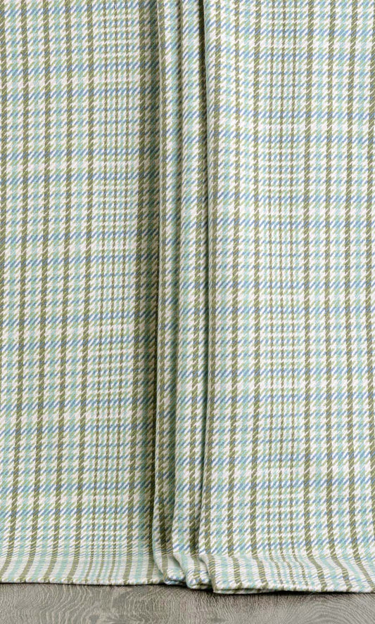 Houndstooth Cotton Shades (Green/ Blue/ Aqua/ White)