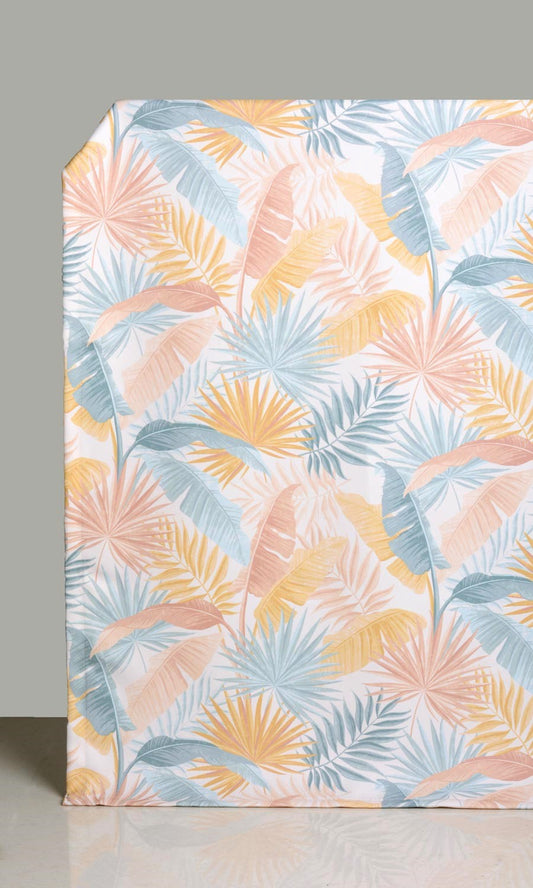 Botanical Floral  Home Décor Fabric Sample (Pink/ Blue/ Yellow)