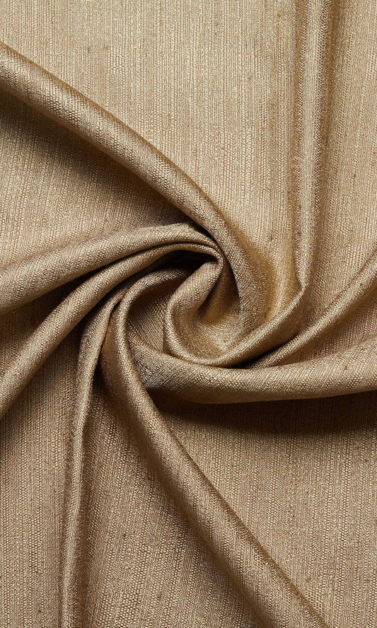 Silk Blend Home Décor Fabric By the Metre (Golden Brown)