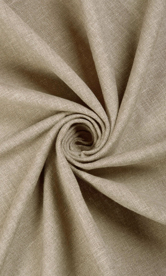 Linen Blend Custom Size Home Décor Fabric By the Metre (Brown)