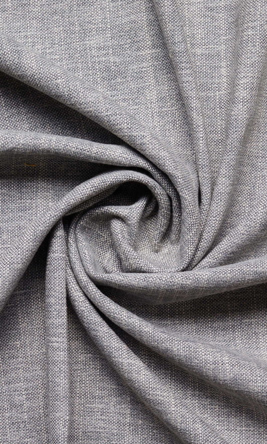 Linen-Cotton Blend Custom Window Roman Shades (Grey)