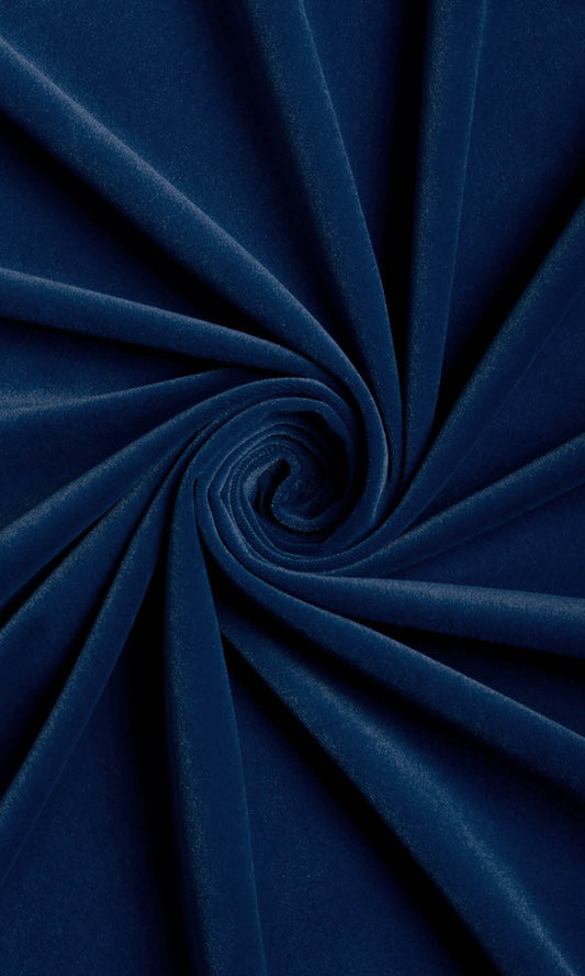 Velvet Home Décor Fabric Sample (Navy Blue)