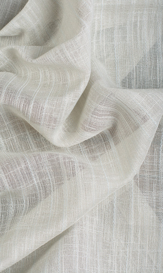 Plain Sheer Home Décor Fabric By the Metre (Light Grey)