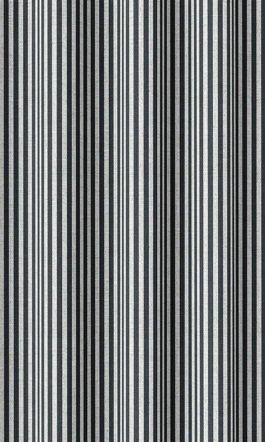 Modern Striped Custom Shades (Midnight Blue)