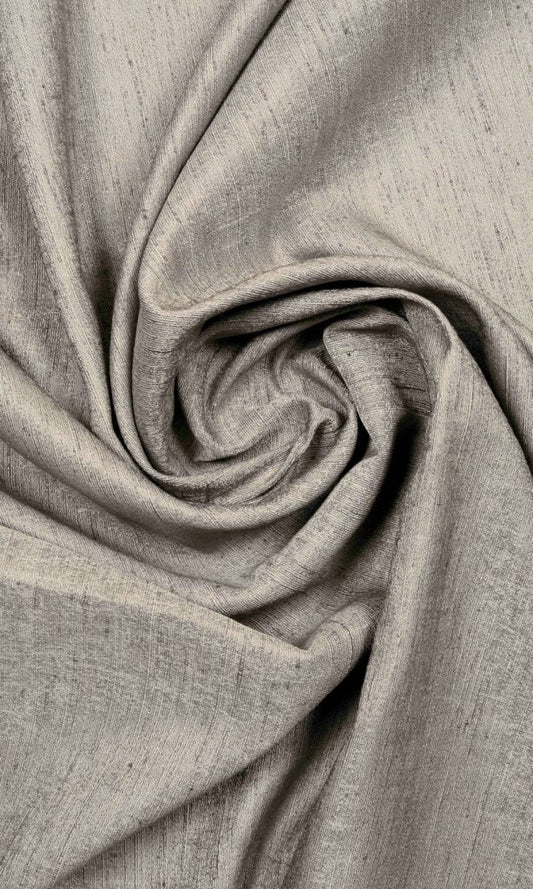 Silk Blend Custom Size Window Blinds (Taupe Grey)