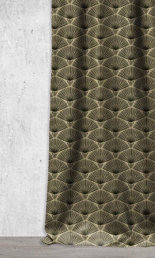 Geometrical Print Custom Shades (Black/ Khaki Brown)