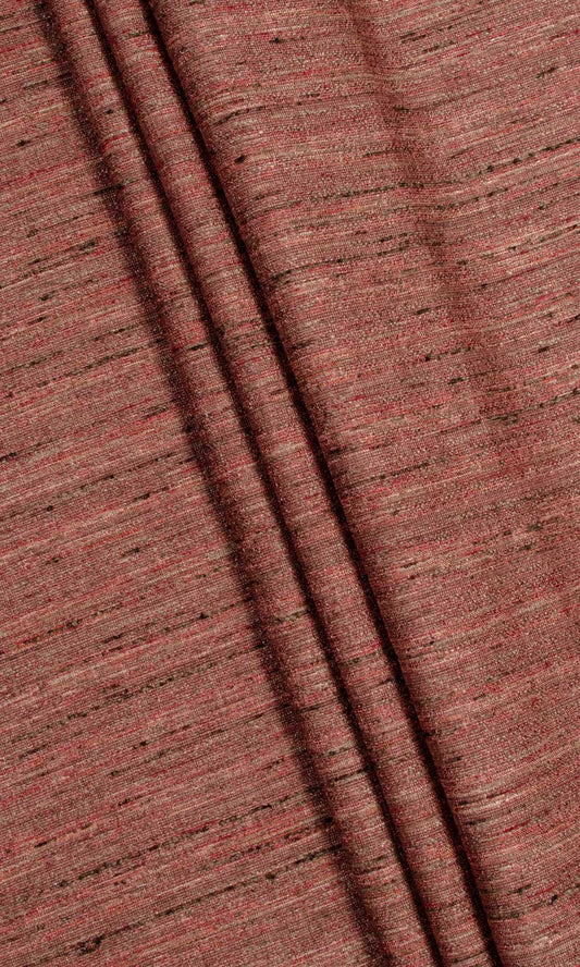 Faux Silk Home Décor Fabric Sample (Brick Red)