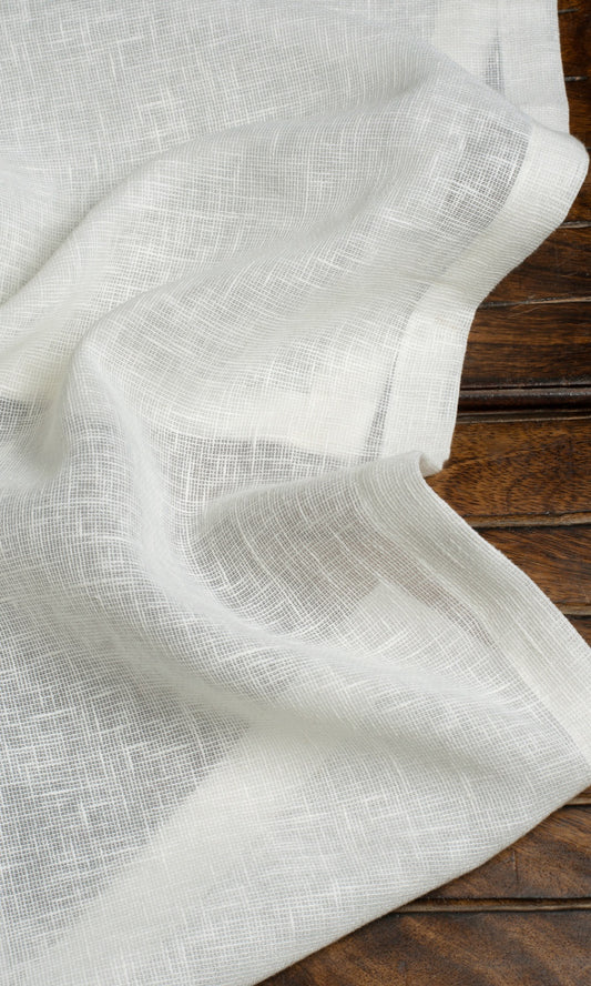 Plain Linen-Texture Roman Shades (Milky White)