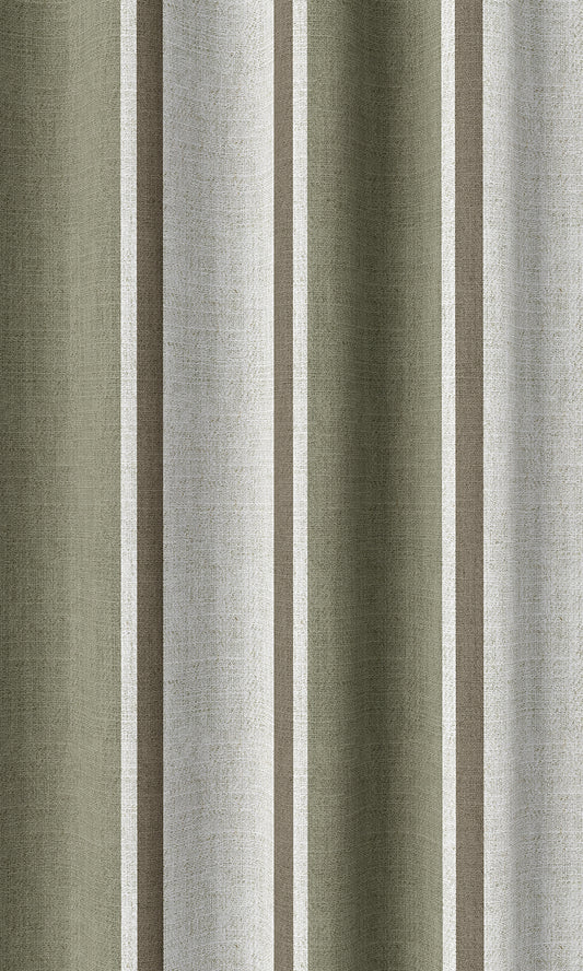Modern Striped Print Shades (Green/ Brown)