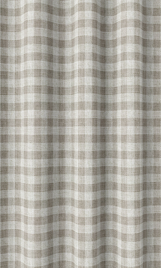 Check Patterned Roman Shades/ Blinds (Grey/ White)