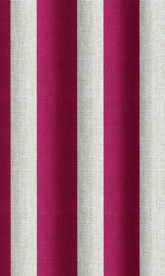 Custom Striped Roman Blinds (Magenta Pink)