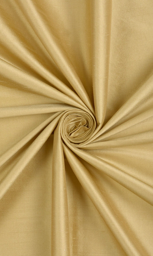 Shantung Silk Custom Roman Blinds (Mustard Yellow)