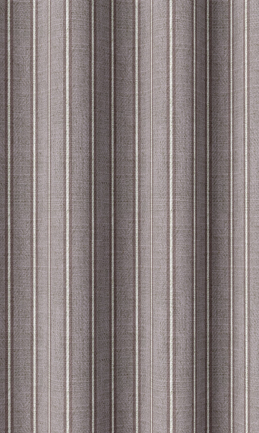 Modern Striped Custom Roman Shades (Plum Purple)
