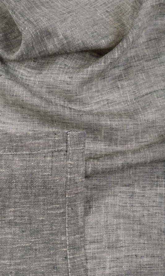 Sheer Linen Custom Size Window Roman Blinds (Grey)