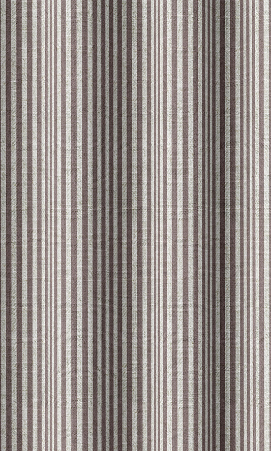 Custom Striped Print Window Shades (Plum Purple)