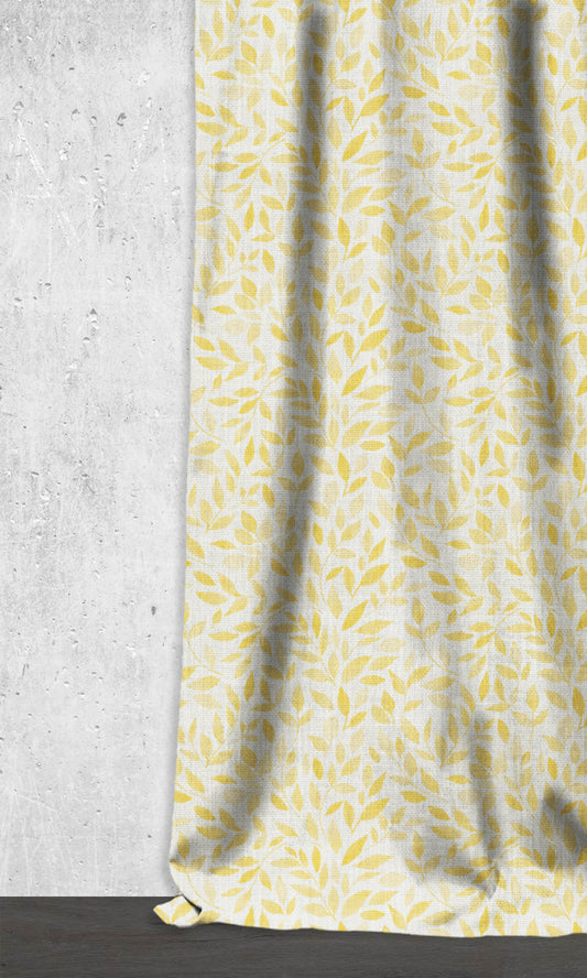 Botanical Print Shades (White/ Yellow)