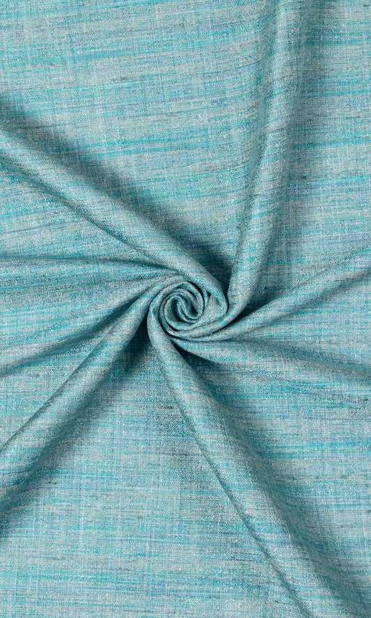 Textured Roman Blinds (Turquoise Blue)