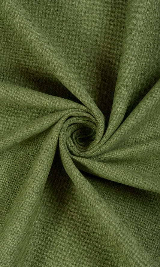 Poly-Linen Custom Size Window Home Décor Fabric By the Metre (Green)