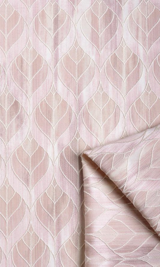 Petal Patterned Home Décor Fabric Sample (Pale Pink)