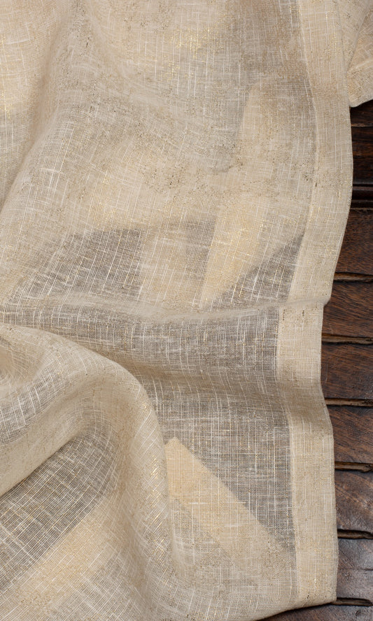 Textured Sheer Home Décor Fabric By the Metre (Beige)