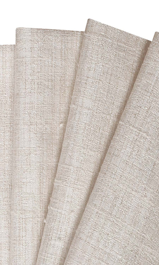 Faux Silk Home Décor Fabric Sample (Ivory/ Pale Beige)