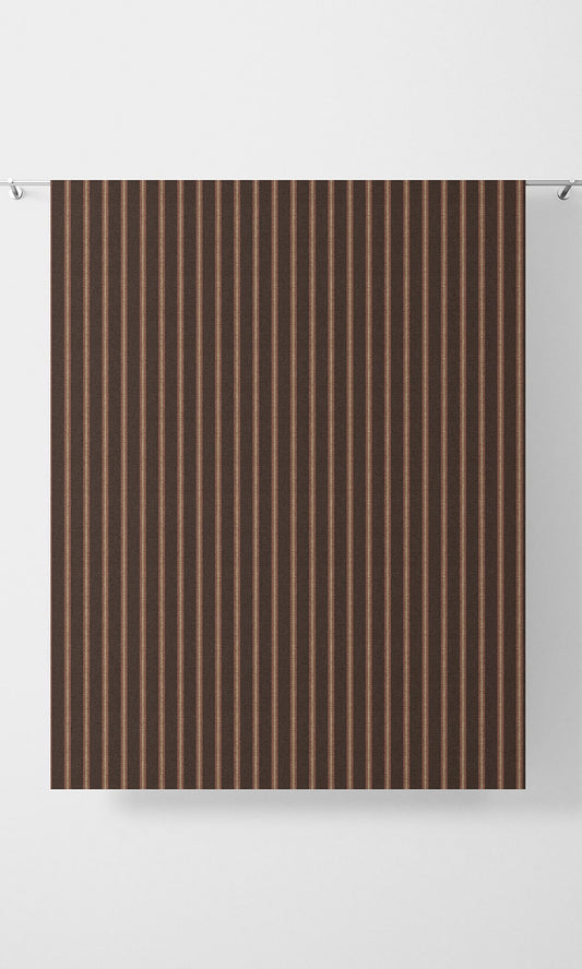 Modern Striped Roman Shades (Wine / Coffee)