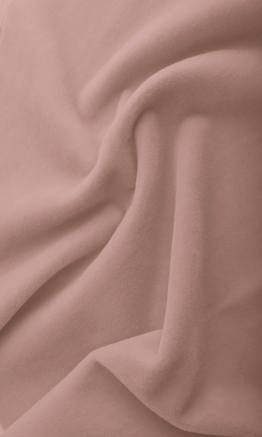 Plain Velvet Home Décor Fabric By the Metre (Rose Pink)