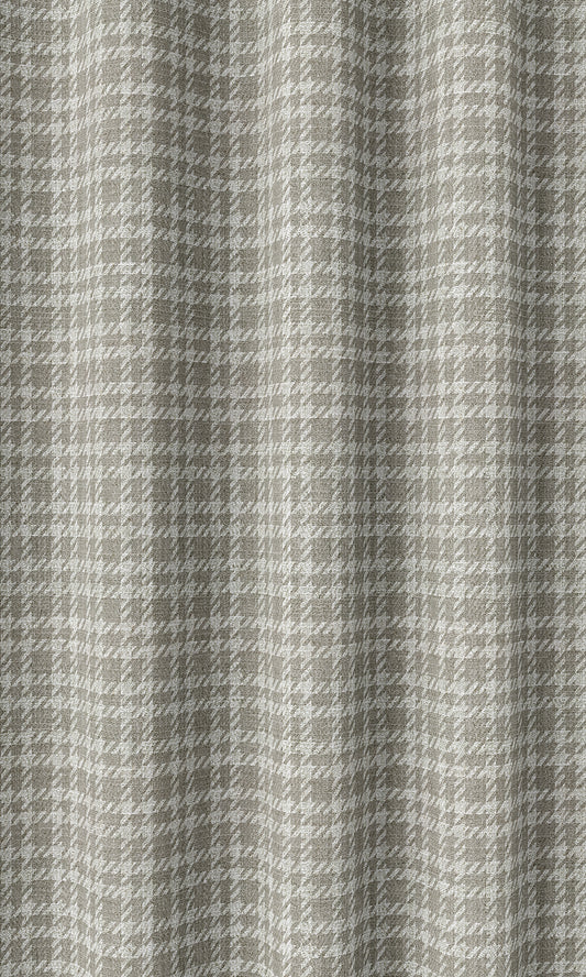 Check Patterned Roman Blinds (Grey/ White)
