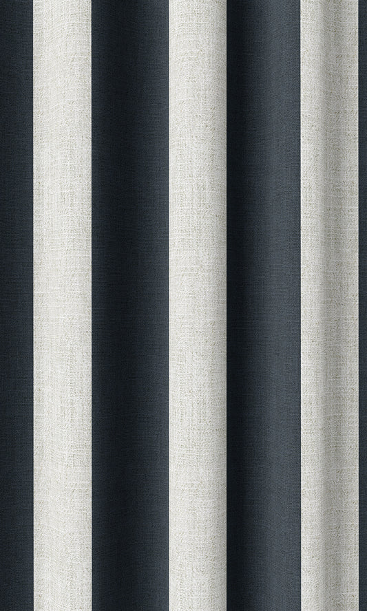 Striped Print Window Blinds (Blue/ White)