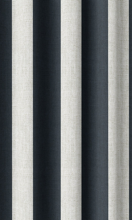 Striped Print Home Décor Fabric By the Metre (Blue/ White)