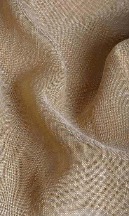 Textured Natural Sheer Home Décor Fabric By the Metre (Beige)