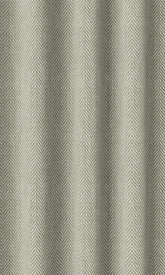 Herringbone Print Roman Shades (Green/ White)