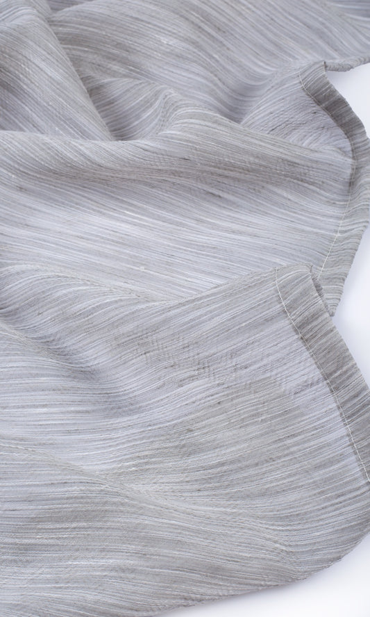 Textured Sheer Home Décor Fabric By the Metre (Heather Gray)