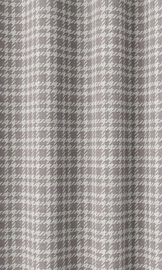 Modern Check Patterned Roman Blinds (Mauve)