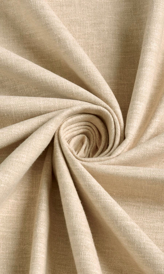 Linen Texture Home Décor Fabric By the Metre (Wheat Beige)