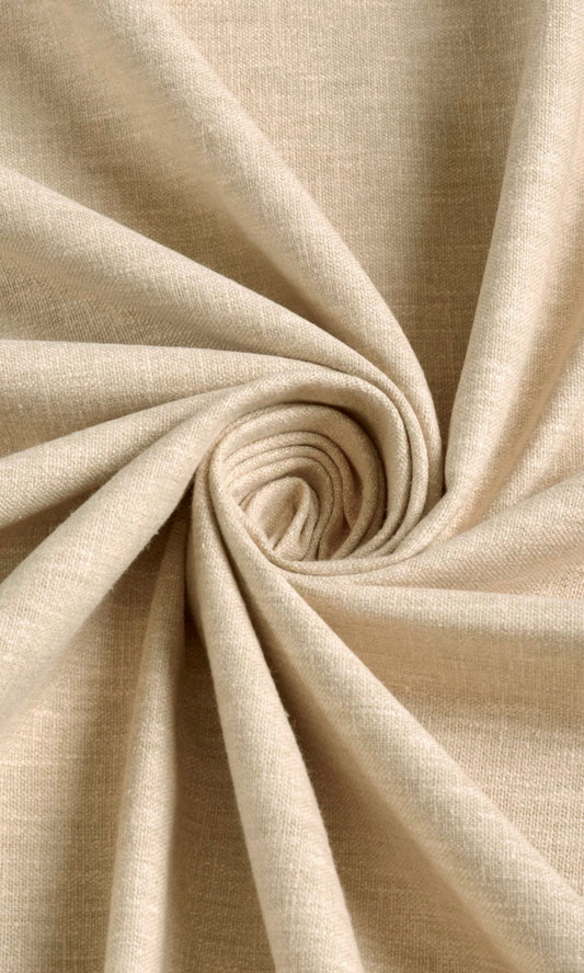 Linen Texture Home Décor Fabric Sample (Wheat Beige)