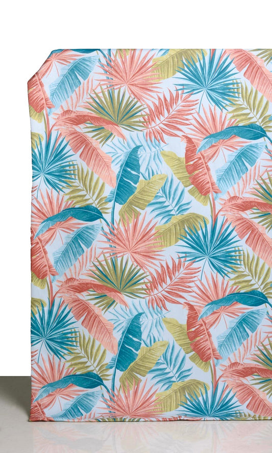 Botanical Floral  Home Décor Fabric Sample (Red/ Blue/ Green)