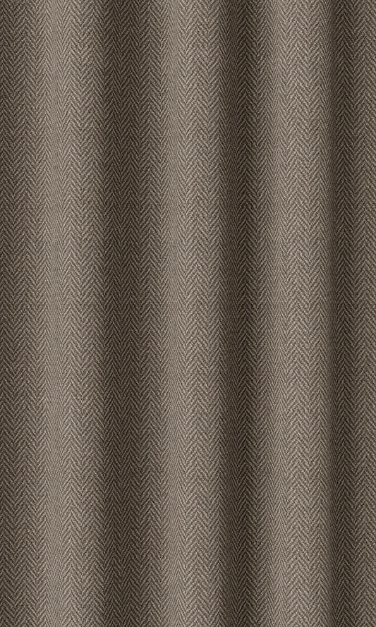 Herringbone Textured Home Décor Fabric By the Metre (Brown)