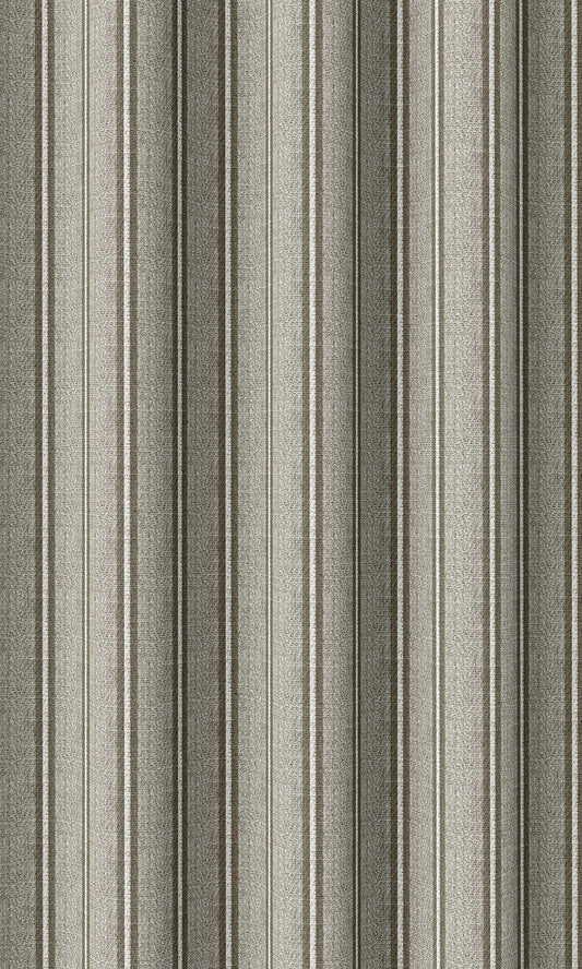 Modern Striped Custom Roman Shades (Beige/ Brown)