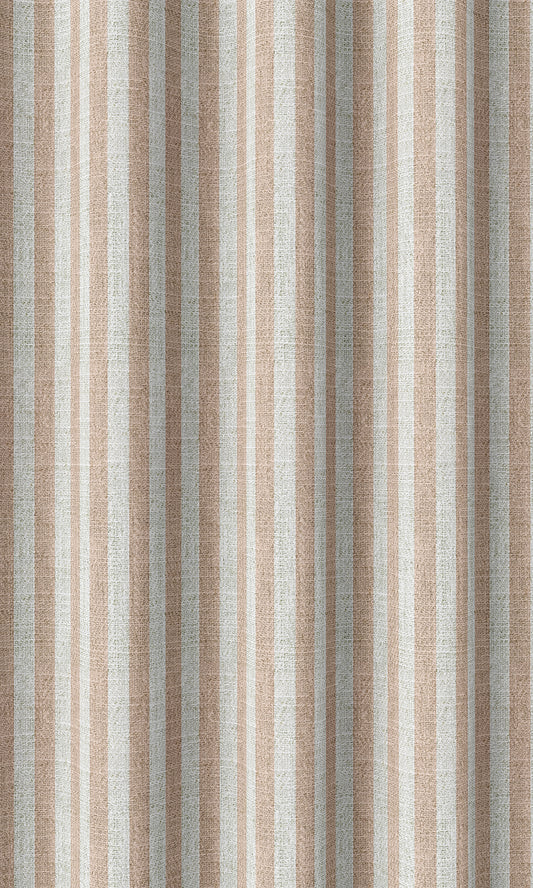 Modern Striped Print Home Décor Fabric By the Metre (Pink/ White)