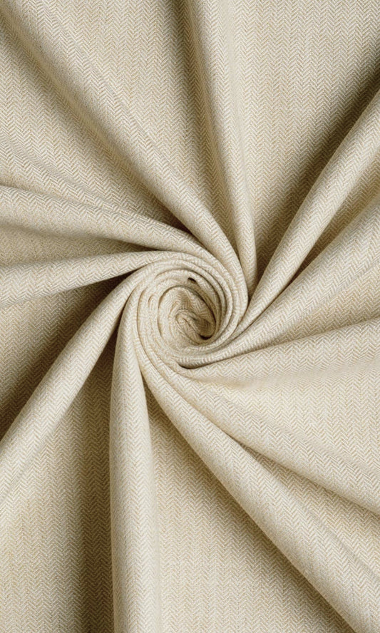 Herringbone Textured Home Décor Fabric Sample (Beige)